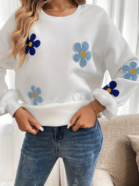 Luella - Sweatshirt med blomsterprint